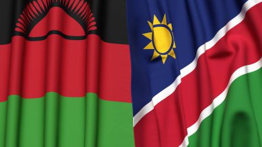 MALAWI ve NAMIBIA Bayrakları