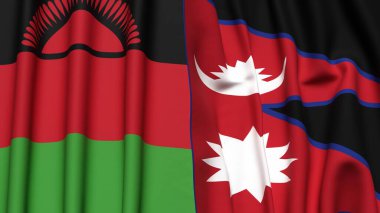MALAWI ve NEPAL Bayrakları