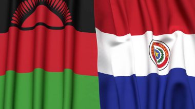 MALAWI ve PARAGUAY Bayrakları