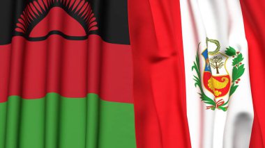 MALAWI ve Peru Bayrakları