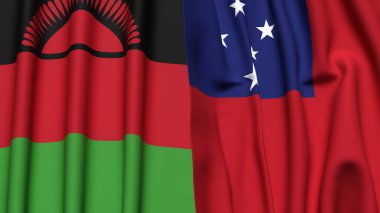 MALAWI ve SAMOA Bayrakları