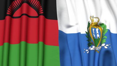 MALAWI ve SAN MARINO Bayrakları