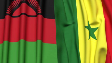 MALAWI ve SENEGAL Bayrakları