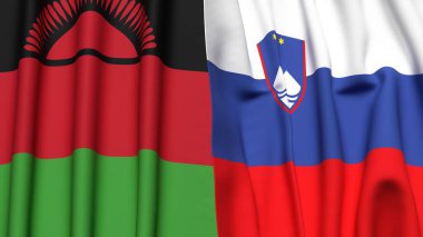 MALAWI ve SLOVENIA Bayrakları