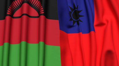 MALAWI ve Tayvan Bayrakları