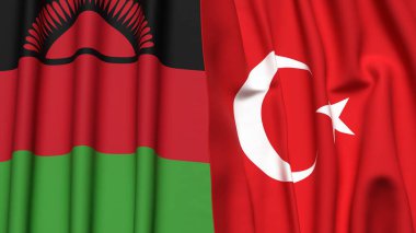 MALAWI ve TURKEY Bayrakları