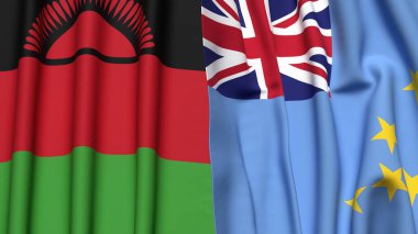 MALAWI ve TUVALU Bayrakları