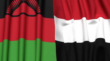 MALAWI VE YEMEN Bayrakları