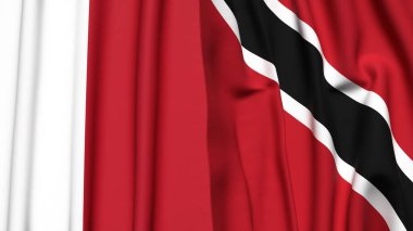 MALTA ve TRINIDAD bayrakları gerçekçi kumaş dokusuyla