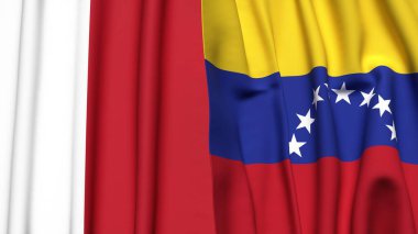 MALTA ve Venezuela bayrakları gerçekçi kumaş dokusuyla