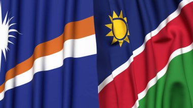 MARSHALL Adaları ve NAMIBIA Bayrakları