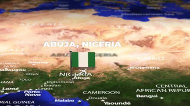 Abuja NIGERIA 'dan Moskova' ya bayrak iğneleriyle uçuş