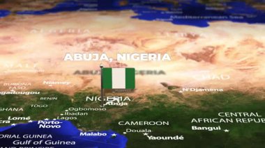 Abuja NIGERIA 'dan Lefkoşe' ye bayrak iğneleriyle uçuş