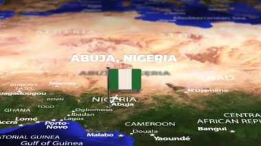 Abuja NIGERIA 'dan Saraybosna' ya bayrak iğneleriyle uçuş