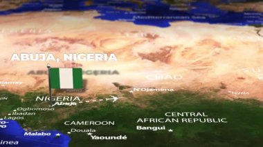 Abuja Nijerya 'dan Güney Kore' ye bayrak iğneleriyle uçacak.