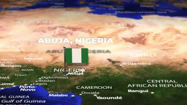 Abuja NIGERIA 'dan Tahran' a bayrak iğneleriyle uçuş