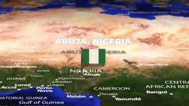 Abuja NIGERIA 'dan Tunus' a bayrak iğneli uçuş