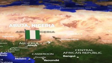 Abuja 'dan Ulaanbaatar' a bayrak iğneli uçuş