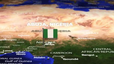 Abuja NIGERIA 'dan Amman JORDAN' a bayrak iğneleriyle uçuş