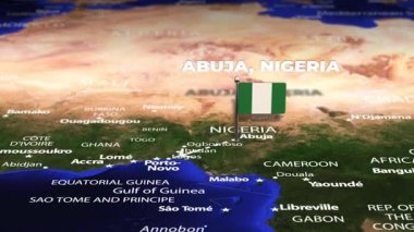 Abuja NIGERIA 'dan Buenos Aires ARGENTINA' ya bayrak iğneleriyle uçuş