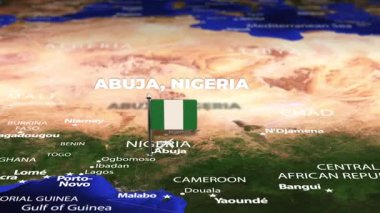 Abuja NIGERIA 'dan İstanbul' a bayrak iğneleriyle uçuş