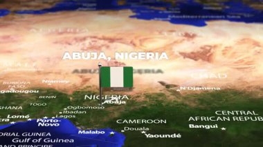 Abuja NIGERIA 'dan Kudüs' e bayrak iğneleriyle uçuş