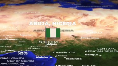 Abuja NIGERIA 'dan Hartum SUDAN' a bayrak iğneleriyle uçuş