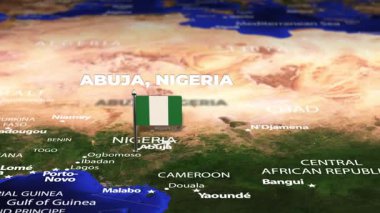 Abuja NIGERIA 'dan Kuveyt Şehri' ne bayrak iğneleriyle uçuş