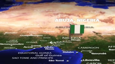 Abuja NIGERIA 'dan Lima Peru' ya bayrak iğneleriyle uçuş