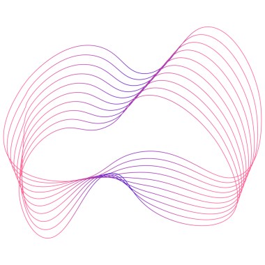 Soyut organik şekilli dalgalı çizgi gradyan ana hat vuruşu şeffaf element