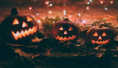 Kabaklar tatil Cadılar Bayramı için 