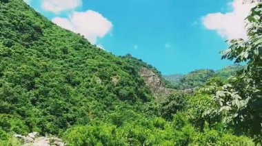 Peaceful Video of Lush Green Margalla Hills in Islamabad Pakistan with Dense Forest Scenery