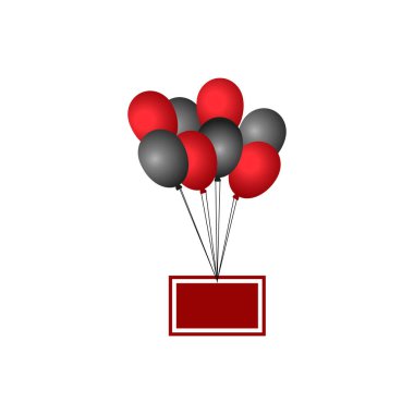 Banner 'lı Kara Cuma Balonları