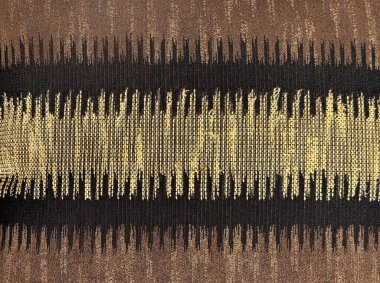 Random ethnic looking seamless fabric in Brown, black, and yellow texture. clipart