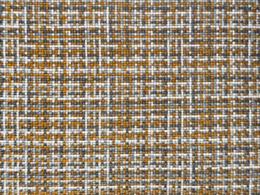 Rastgele beyaz, siyah ve sarı kumaşları küçük pikseller ve dama kalıplarıyla kapat