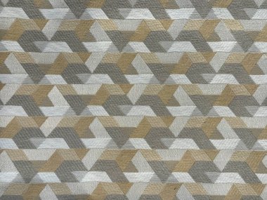 Kahverengi, gri ve beyaz renkli soyut geometrik goyard deseni. Goyard deseni çizimi pürüzsüz arkaplan dokusu.