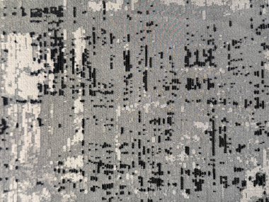 Dekoratif kumaşı gri ve siyah renklerle kapatın. Rastgele grunge ve pislik dokusuyla. Gri grafik dokusu pürüzsüz arkaplan.