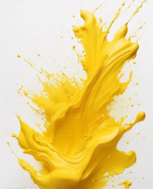 Beyaz arka planda boya lekesi