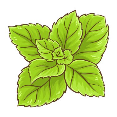 Nane renginde izole edilmiş ayrıntılı illüstrasyon