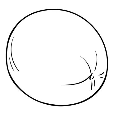 Kavun Meyvesi Çizimi. Organik doğal besin maddeleri, vejetaryen diyet ürünleri. Tasarım veya dekorasyon için izole edilmiş vektör.