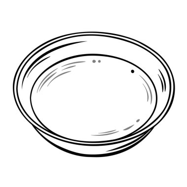 Çay Kasesi Vektörü Kafeterya, Posterler, Afişler, Kartlar için Tasarım ve Dekorasyon Çizimi.