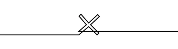 Πολλαπλό Σχήμα Σταυρό Σχέδιο Από Continuos Γραμμή Λεπτή Γραμμή Σχεδιασμού — Διανυσματικό Αρχείο