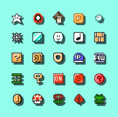 08 Aralık 2020: Super Mario Bros 3 klasik video oyunu, piksel tasarım vektör illüstrasyonu. Super Mario Bros 3, Nintendo tarafından geliştirilen ve yayımlanan bir platform video oyunudur.