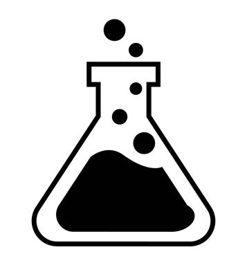 Şeffaf arkaplan, düz çizgi tasarımı, vektör illüstrasyonunda Laboratuvar Test Penceresi simgesi