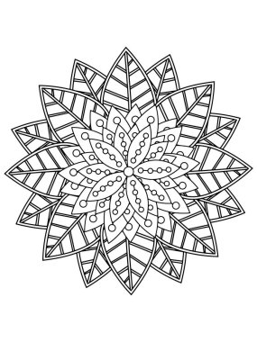 Vektör soyut mandala deseni. Duvardaki sanat.