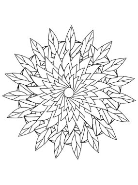 Yetişkinler için mandala boyama sayfaları