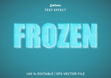 Donmuş Metin Efekti - Düzenlenebilir Metin Efekti