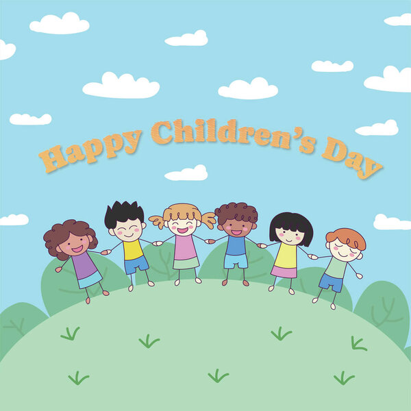 Happy Childrens Day illustration vector