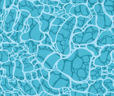 Kusursuz Su Yüzeyi Çizim Kalıbı Vektörü