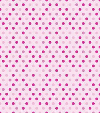 Kusursuz Pembe Nokta Deseni Arkaplan EPS Vektörü